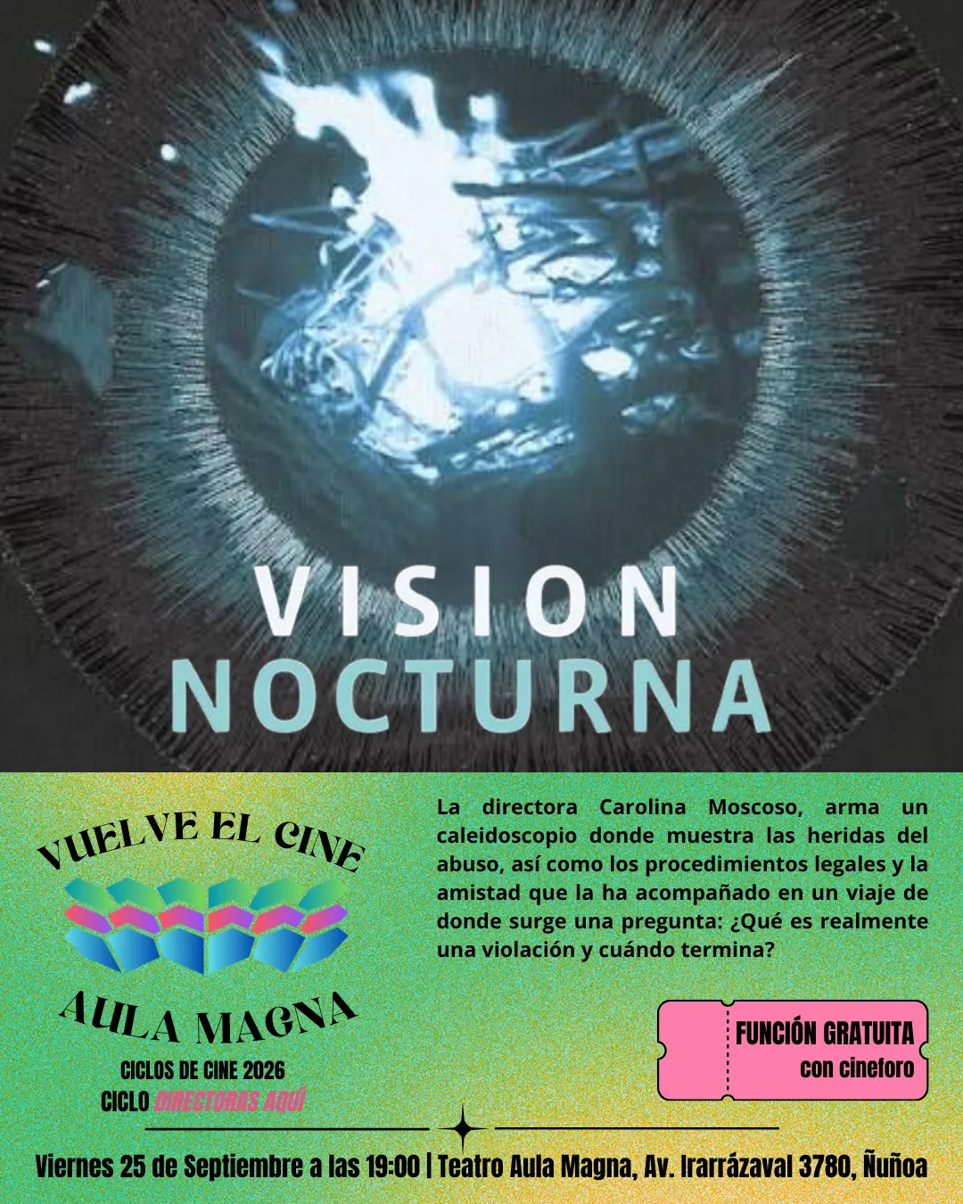 Cine club, 25 sep 2026, Santiago - Ñuñoa 